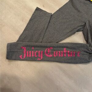 Juicy Couture Gray leggings  with Pink Stripes. Size S
